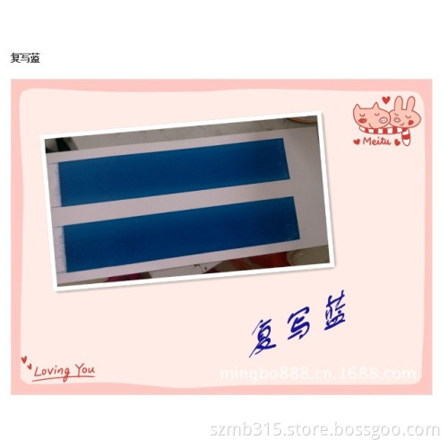Blue Carbon Paper Ink by Offset